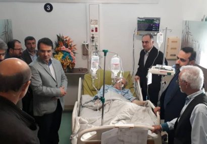 عیادت معاون استاندار از بهمن صالحی در بیمارستان