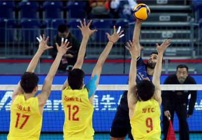 والیبال ایران با اقتدار چین را شکست داد