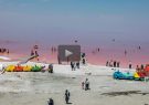 فیلم| دریاچه‌ی ارومیه پس از بارش‌های اخیر