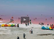 فیلم| دریاچه‌ی ارومیه پس از بارش‌های اخیر