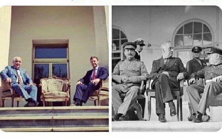 روزولت، استالین و چرچیل در تهران